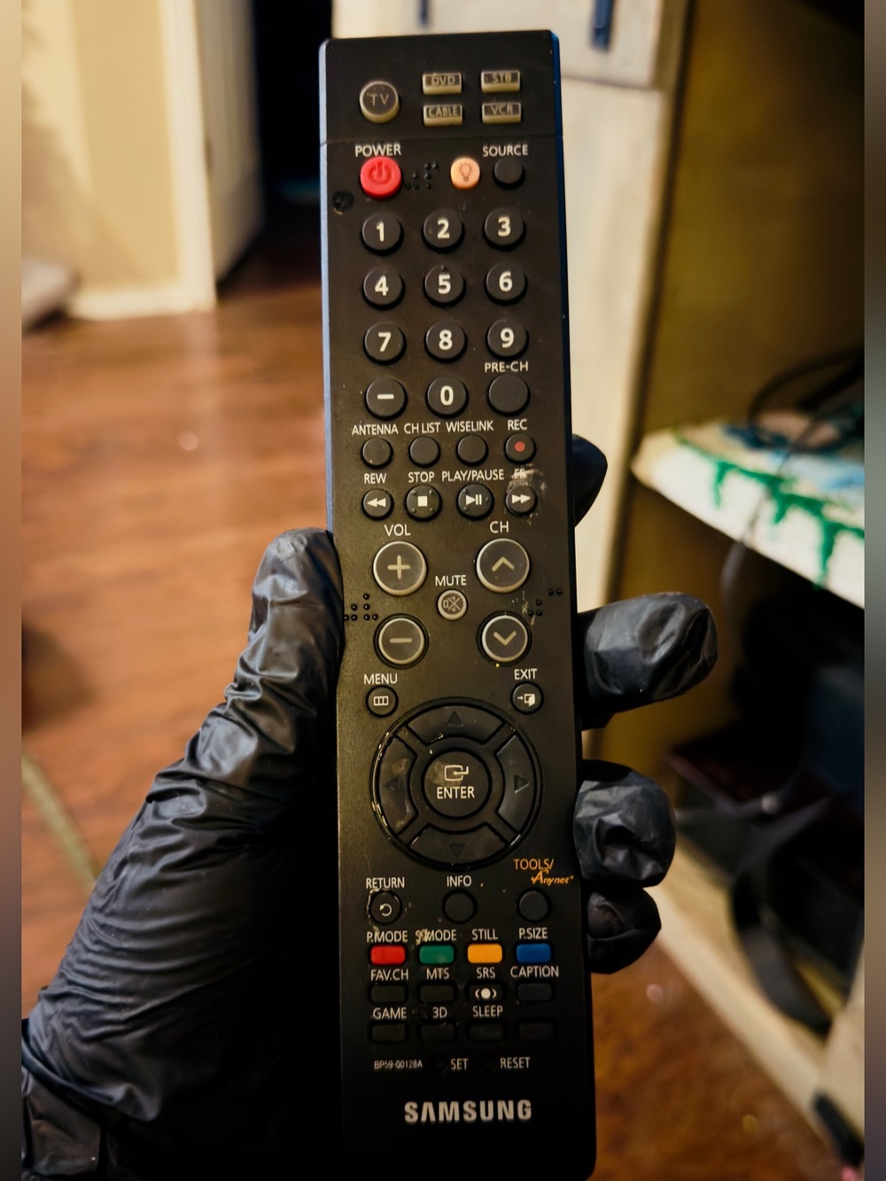 Samsung Black Remote with Red Power Button